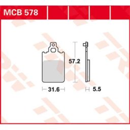 TRW Lucas Brake pad MCB578