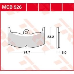 TRW Lucas Brake pad MCB526