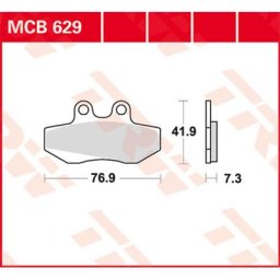 TRW Lucas Brake pad MCB629