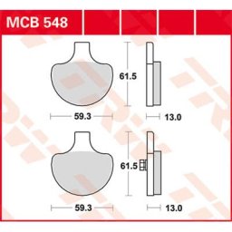TRW Lucas Brake pad MCB548