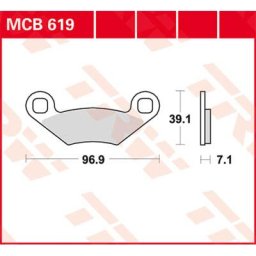 TRW Lucas Brake pad MCB619