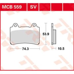 TRW Lucas Brake pad MCB559