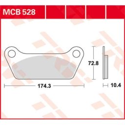 TRW Lucas Brake pad MCB528