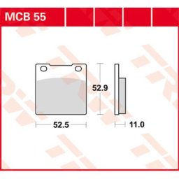 TRW Lucas Brake pad MCB55