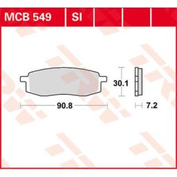 TRW Lucas Brake pad MCB549