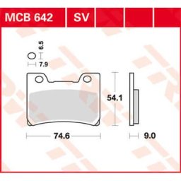 TRW Lucas Brake pad MCB642