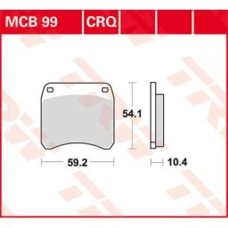 TRW Lucas Brake pad MCB99