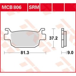 TRW Lucas Brake pad MCB806
