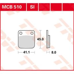 TRW Lucas Brake pad MCB510