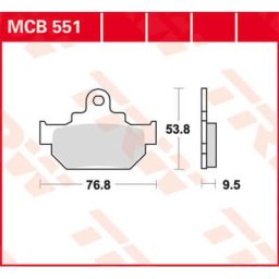 TRW Lucas Brake pad MCB551