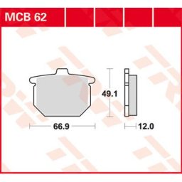 TRW Lucas Brake pad MCB62