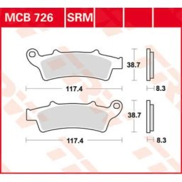 TRW Lucas Brake pad MCB726
