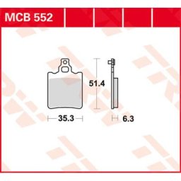 TRW Lucas Brake pad MCB552