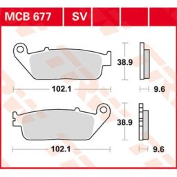TRW Lucas Brake pad MCB677