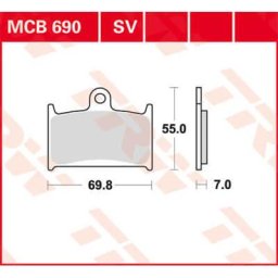 TRW Lucas Brake pad MCB690
