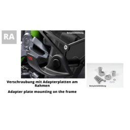 Kit SlideWing côté frein LSL 550B032.3, BMW F800S/R, argent