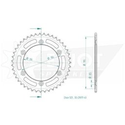 Roue de chaîne ESJOT, 43 dents