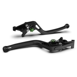 Levier d’embrayage LSL BOW L12, perle noire soufflée/verte