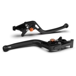 Levier d’embrayage LSL BOW L69R, perle noire dynamitée/orange