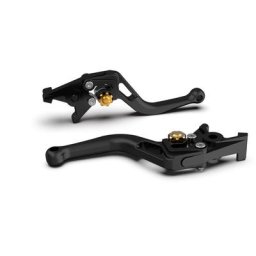 Levier d'embrayage LSL BOW pour Brembo 16 RCS, L37R, short, perle noire blasted/gold