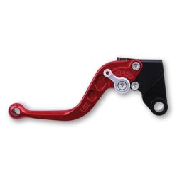 LSL Brake levier Classic R33, rouge/argent, court