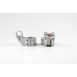 Support de tube de direction LSL, Sport-Match Offset-High 50 mm, argent