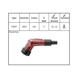 NGK Plug connecteur YD-05 F, pour 12 mm bougie, 120?