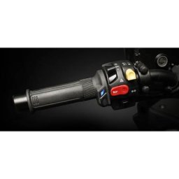 KOSO Heating poignées HG-13, extrémité ouverte, 7/8 pouces, L = 130 mm, noir
