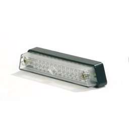 Lampe de brouillard arrière DE LED SHIN YO avec le câble de connexion long, le verre transparent, noir