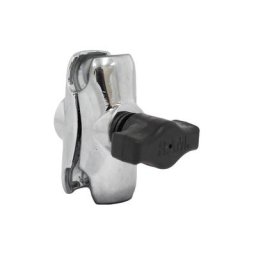 RAM Mounts Chrome connectant le bras court - environ 60 mm de long, pour les boules B (1 pouce), argent