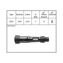 NGK Spark connecteur plug SB-05 F, pour 14 mm bougie, 0?