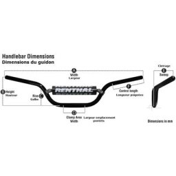 RENTHAL Guidon ATV 7/8"" 677 Special Quad