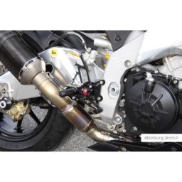 Pièce de rechange LSL pour le système de repose-pieds 2Slide 118A015RT, côté frein, APRILIA RSV1000R 04-10/Tuono 05-10, noir