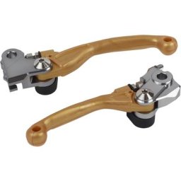 POLISPORT Jeu de leviers Pivor Incassable or - Yamaha, blanc, taille 10 mm