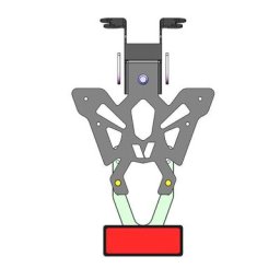 V PARTS Support de plaque noir - Yamaha MT-07
