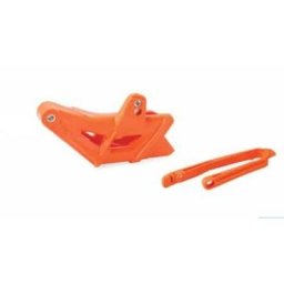 POLISPORT Kit guide chaîne + patin de bras oscillant orange KTM