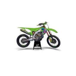 Blackbird Kit déco Retro - Kawasaki KX125/250, noir