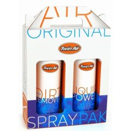 TWIN AIR Pack nettoyage Liquid Power Spray + Dirt Remover - 2x500ml, taille 10 mm