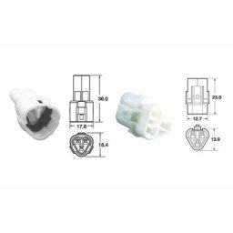 Bihr Jeu de connectiques 3 voies série 090 SMTO type origine Ø0,85mm²/1,25mm² - 5 jeux complets