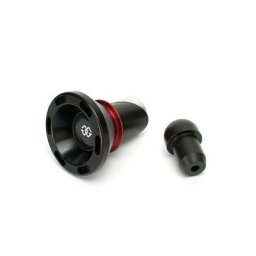 GILLES Protections fourche et bras oscillant (axe de roue) GTA noir/rouge BMW