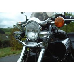 FeHLING Lamp titulaire pour phares auxiliaires YAMAHA XV 750/1100 Virago, YAMAHA V-Max, argent