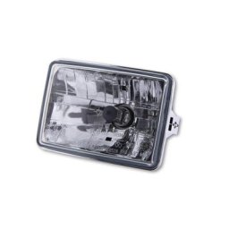 Insert H4 130 x 90mm, verre transparent 12V 60/55W, feu de stationnement, E-gepr.