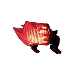 SHIN YO LED feu arrière avec verre teinté, KAWASAKI Z 750/1000, ZX6R,ZX6RR, noir