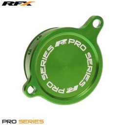 RFX Couvercle de filtre à huile Pro (Vert) - Kawasaki KXF450