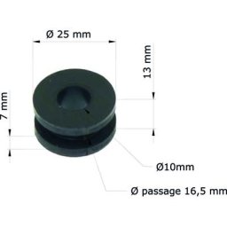 Tourmax Silent bloc Honda CR125/250R, taille 65 mm