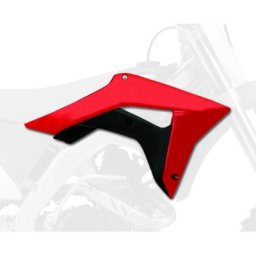 POLISPORT Ouïes de radiateur couleur origine 17 rouge/noir Honda CRF450R/RX