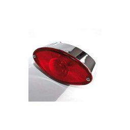 SHIN YO Cat-Eye feu arrière, BOÎTIER ABS, chrome-plaqué, argent