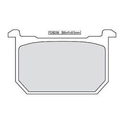 FerODO Brake pad FDB 298 Platine
