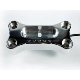 motogadget msm Metric Handle Bar Top Clamp pour le montage du motoscope mini, argent