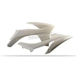 POLISPORT Ouïes de radiateur blanc KTM